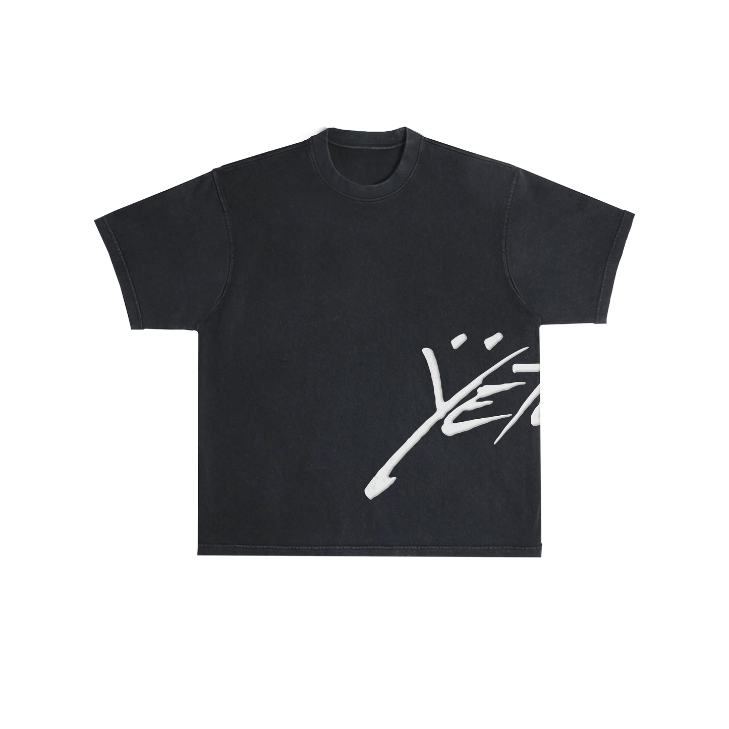 YETEP LOGO TEE IN VINTAGE BLACK