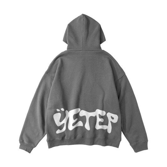 YETEP MELTING HOODIE IN WASHED GREY